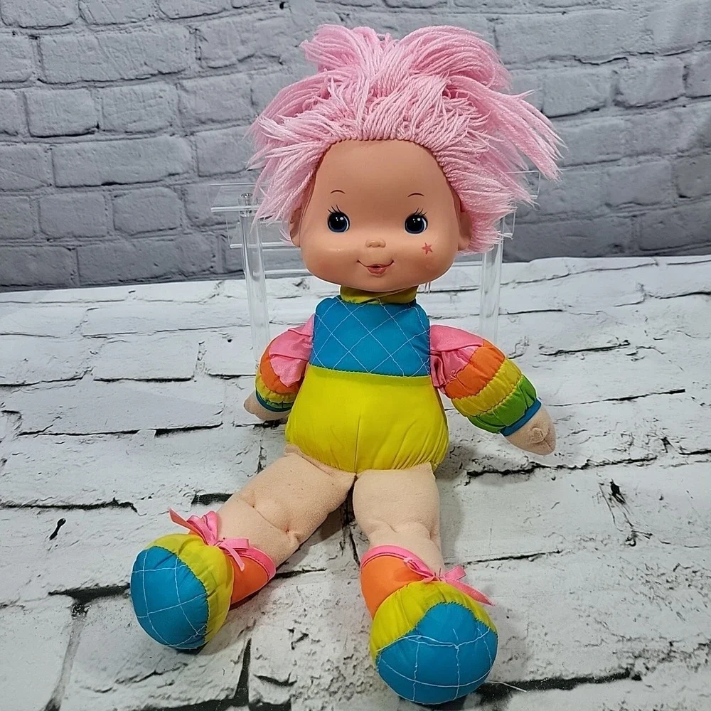 Vintage 80s Rainbow‎ Brite Tickled Pink Doll Hallmark 1983 Flaw